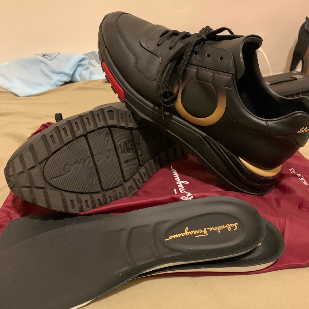 Leather Ferragamo sneakers